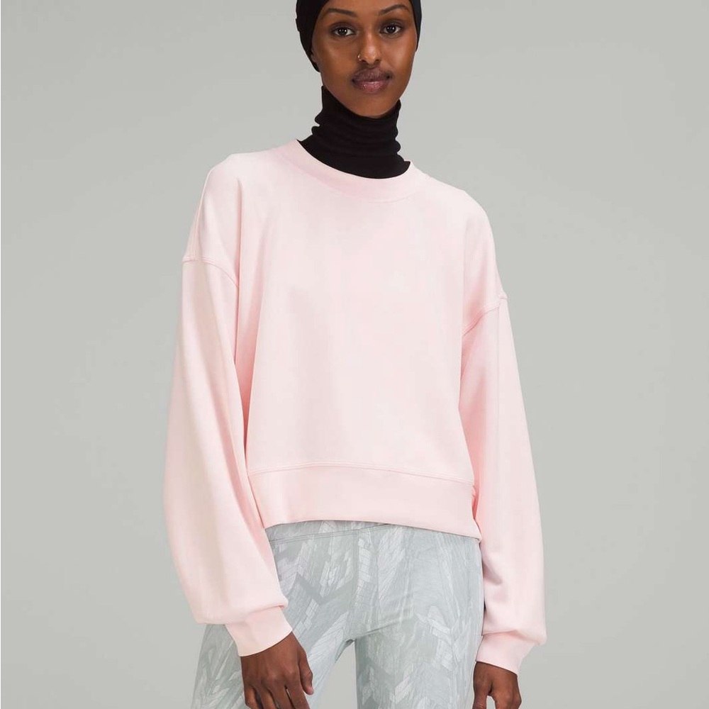 Lululemon Perfectly Cropped Softreme Crewneck Sweatshirt Size 14